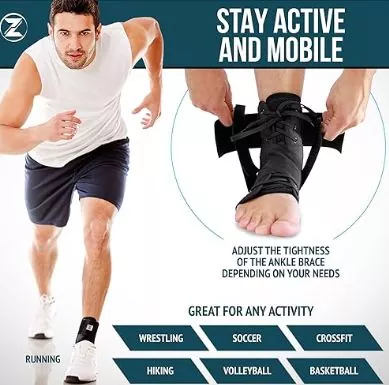Cad a dhéanann tacaíocht brace rúitín sprained?